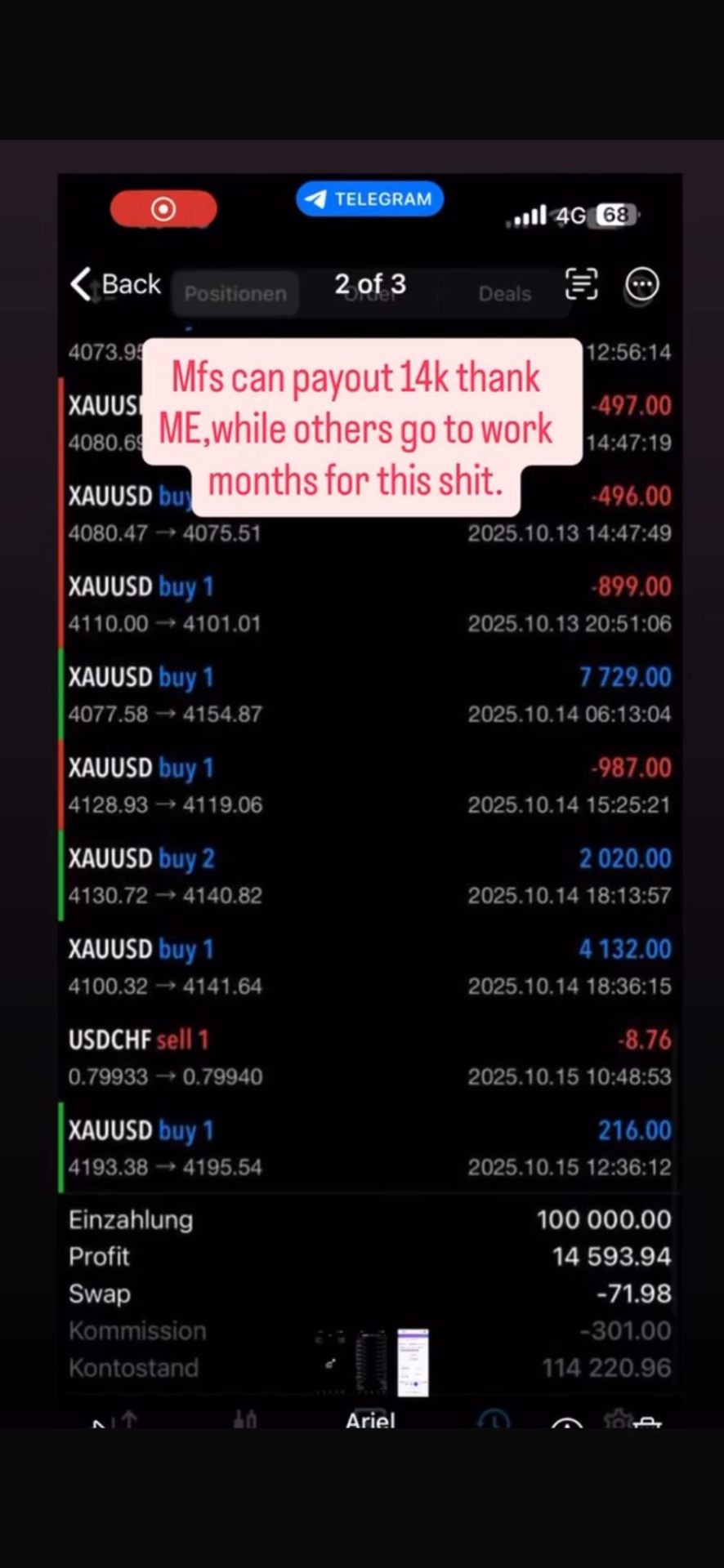 Account History