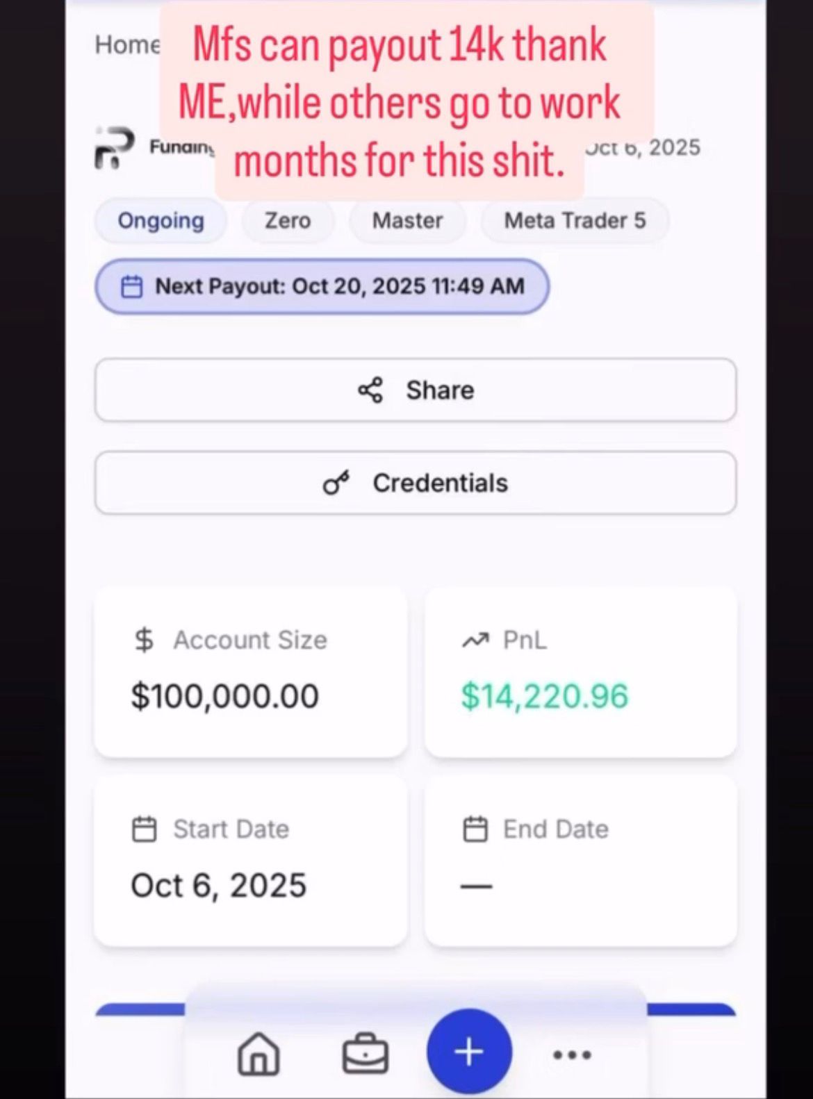 Funded Payout